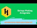 HackerRank Strings: Making Anagrams problem solution in Python | Interview Preparation kit
