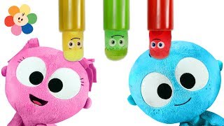 Learn Colors w Color Crew Toys | Coloring Musical Instruments | Surprise Toys w GooGoo GaaGaa Baby