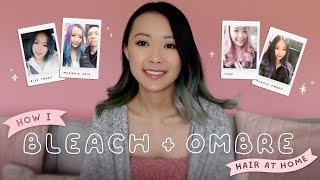 How I bleach and ombre my hair at home  |  🌈Path To Rainbow Ep 05