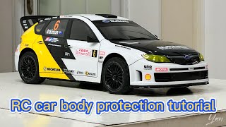 RC car body protection tutorial