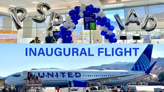 United Airlines Inaugural Flight: Palm Springs to Washington DC December 19, 2024