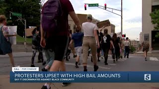 Protesters march to Davidson County jail demanding the release of fellow demonstrator