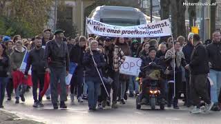 Honderden op vreedzame demonstratie tegen corona beleid in GRoningen