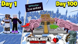 Unbelievable! 100 days in *Ice spikes Biome* - Minecraft Hardcore