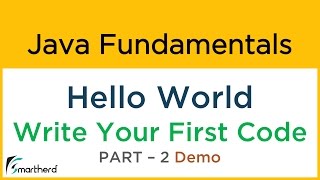 Write your first code in Java: Hello World example. Java Tutorial for beginners #1.2