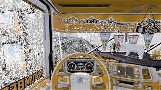 Euro Truck Simulator 2 (v1.36) - Scania S Tandem Skin Pack + V8 Sound + Interior [Winter Mod]