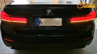 BMW G30 F90 G31 2017 LCI tail lights retrofit /nachrüsten/full video/coding/bimmer/retrofit at home