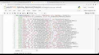 YEESI103-Machine Learning in Agriculture - Optimizing Agriculture Production