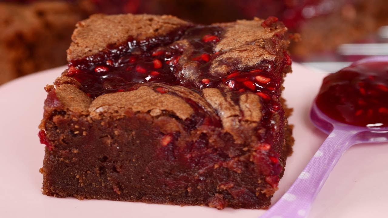 Raspberry Brownies Using Brownie Mix – Raspberry