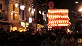 深井だんじり祭り 深井中町西 灯入れ曳行 2013年10月5日