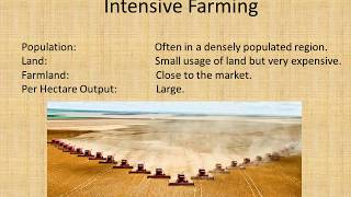 Intensive vs Extensive farming