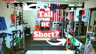 Titan wall mounted pulley tower: tall vs short versions?