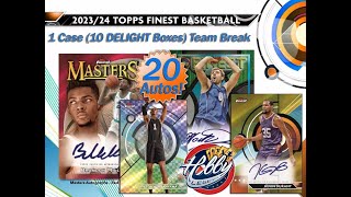 2023/24 Topps FINEST BASKETBALL 1 Case (10 DELIGHT Box) Team Break #1 eBay 01/22/25