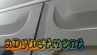 mk2 Renault master sliding door top adjustment