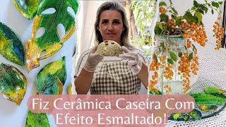 🍃Homemade Ceramics Without Oven🏡 Beautiful and Rustic Decoration Inspired by Natural Elements 🌱🍃🌿...