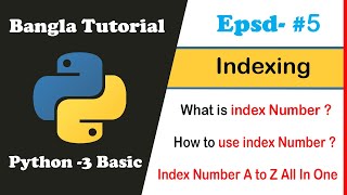 Python Basic Bangla Tutorial 05 - Index Number
