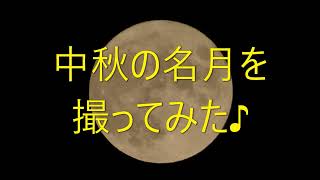 中秋の名月を古いコンデジで撮ってみた