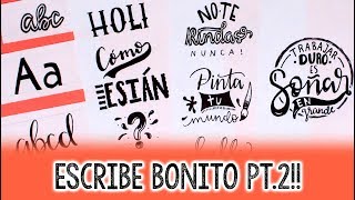 ¿Cómo hacer letras bonitas? PARTE 2!! ✄ Barbs Arenas Art!