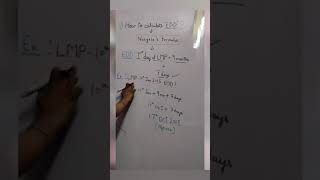 How to calculate "EDD" ? | OBGY