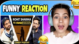 Satish Ray Fake Podcast with Rohit Sharma | Fake Podcast | Nishati React