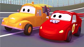 Tom The Tow Truck and the Racing Car in Car City |Trucks cartoon for children 🏎️🚚