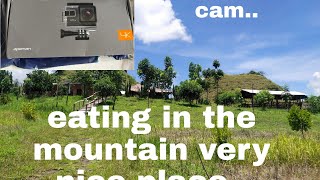 apeman A79 action cam unboxing and eating in the mountain..