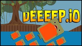 Deeeep.io - Piranha Swarm, Crocodile, Eagle! New Swamp Update - Let's Play Deeeep.io Gameplay Beta
