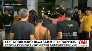 Geng Motor Konvoi Bawa Sajam Ditangkap Polisi