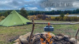 Rain And Hail While Camping