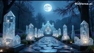 ASMR MAGICAL VOICE : WALKING IN THE CRYSTAL FOREST UNDER THE MOONLIGHT