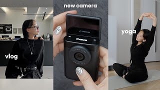 Vlog. Yoga, Shop Haul, New Camera(Canon Powershot v10)