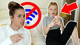 24 HOURS WITHOUT Wi-Fi CHALLENGE *caught her CHEATING!* | Family Fizz