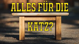 Holz Möbel für Haustier - ManuFaktur #massivholz #katze #nussbaum  #heimwerken