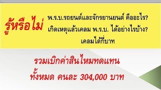 เกิดอุบัติเหตุเบิก พรบ.รถยนต์และรถจักรยานยนต์ได้กี่บาท