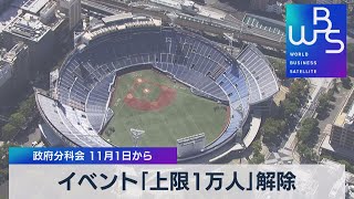 イベント｢上限１万人｣解除　政府分科会 11月１日から（2021年10月28日）