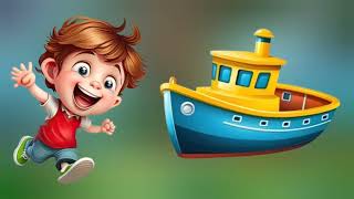 Row, Row, Row Your Boat | Classic Nursery Rhyme with Fun Sing-Along and Animation for Kids