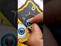 Drawing SpongeBob in glowing effect...part2 #shorts #spongebob