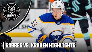 Buffalo Sabres vs. Seattle Kraken | Full Game Highlights | NHL on ESPN
