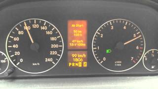 Mercedes-Benz A 150 || 0-145 km/h || 95 HP/PS || Autotronic (CVT)