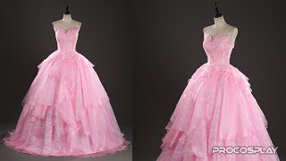 Wicked Glinda Cosplay Costume Dress