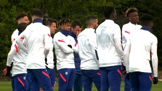 Chelsea Players Train Ahead of Real Madrid Champions League Semi-Final Clash