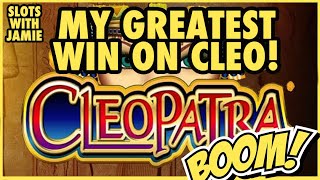 MY GREATEST RUN ON CLEO. HIGH LIMIT JACKPOT- 45 FREE GAMES-