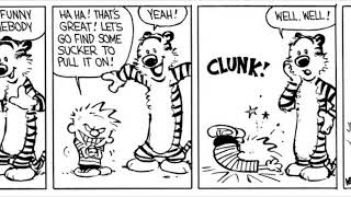Hobbes ties Calvin’s shoes together (Requested by @calebbusing6171)