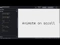 Animate on scroll using pure JavaScript
