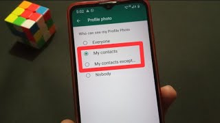 My contacts & my contacts except | WhatsApp profile photo setting? #whatsapp #Suniltechie