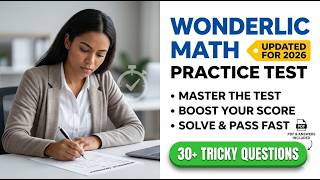 Wonderlic Math Practice Test 2026 PDF With Answers Solve And Pass Your Exam Quickly