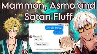 Obey me text: Mammon, Asmo and Satan Fluff