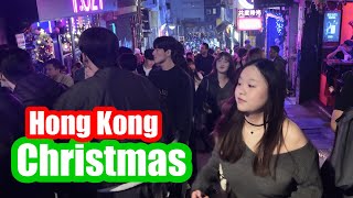 Christmas walking lan Kwai Fong Hong Kong 🇭🇰 25 December 2024🎄