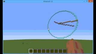 Clock in Minecraft + Raspberry Jam Mod with python
