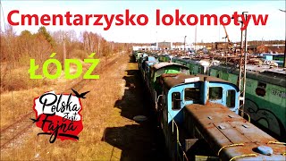 Zwiedzamy Cmentarzysko lokomotyw, Łódź Olechów.